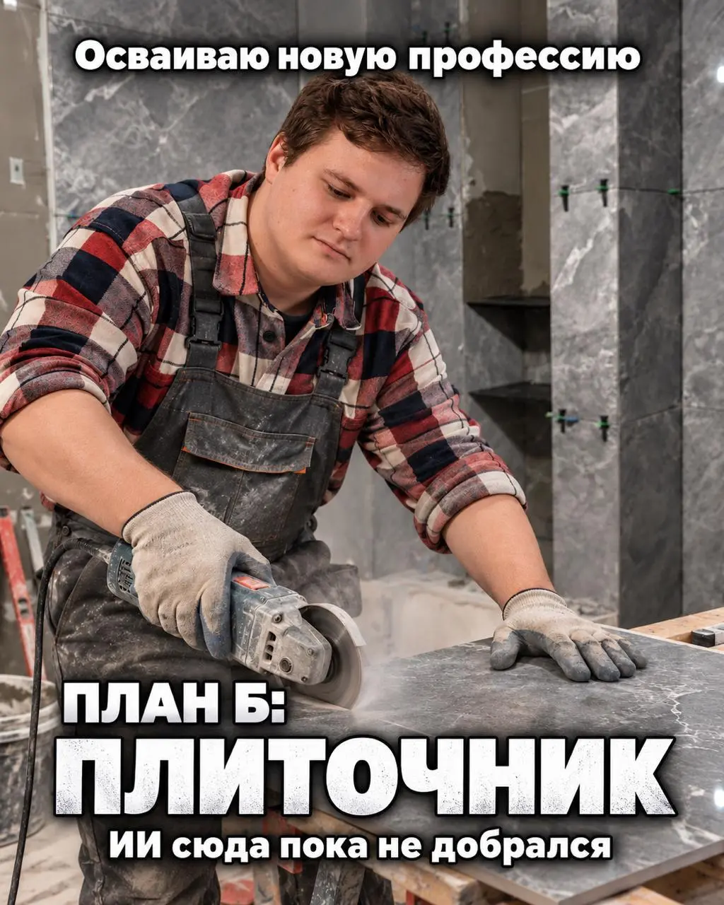 Всех рад приветствовать. На прошлой неделе обучился новой профессии — плиточника))
Короче, в ремонте наконец дошли руки до плитки | Сетка — социальная сеть от hh.ru