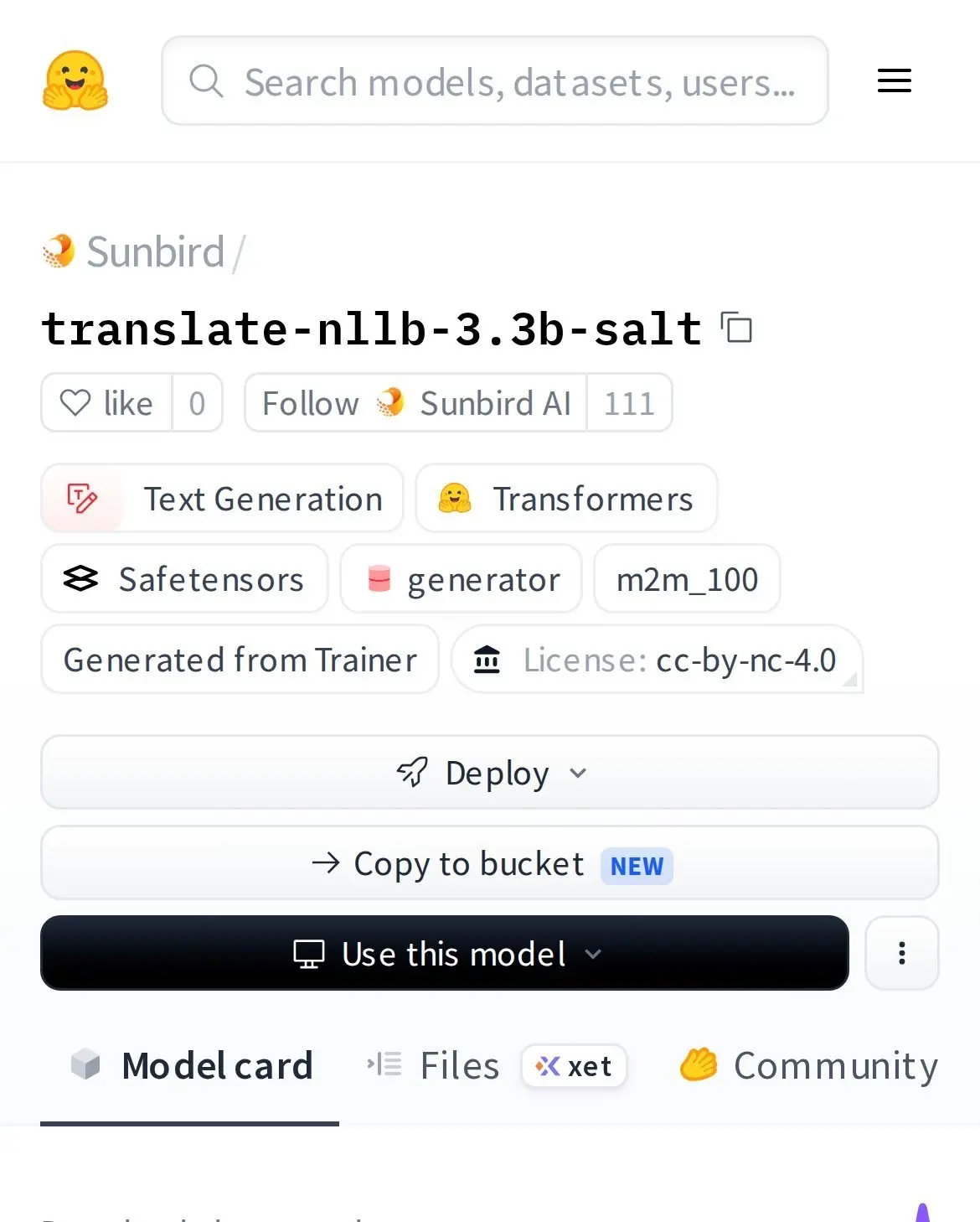 На Hugging Face появилась локальная версия NLLB 3.3B, которая поддерживает около 200 языков и может работать даже на относительно слабых устройствах | Сетка — социальная сеть от hh.ru