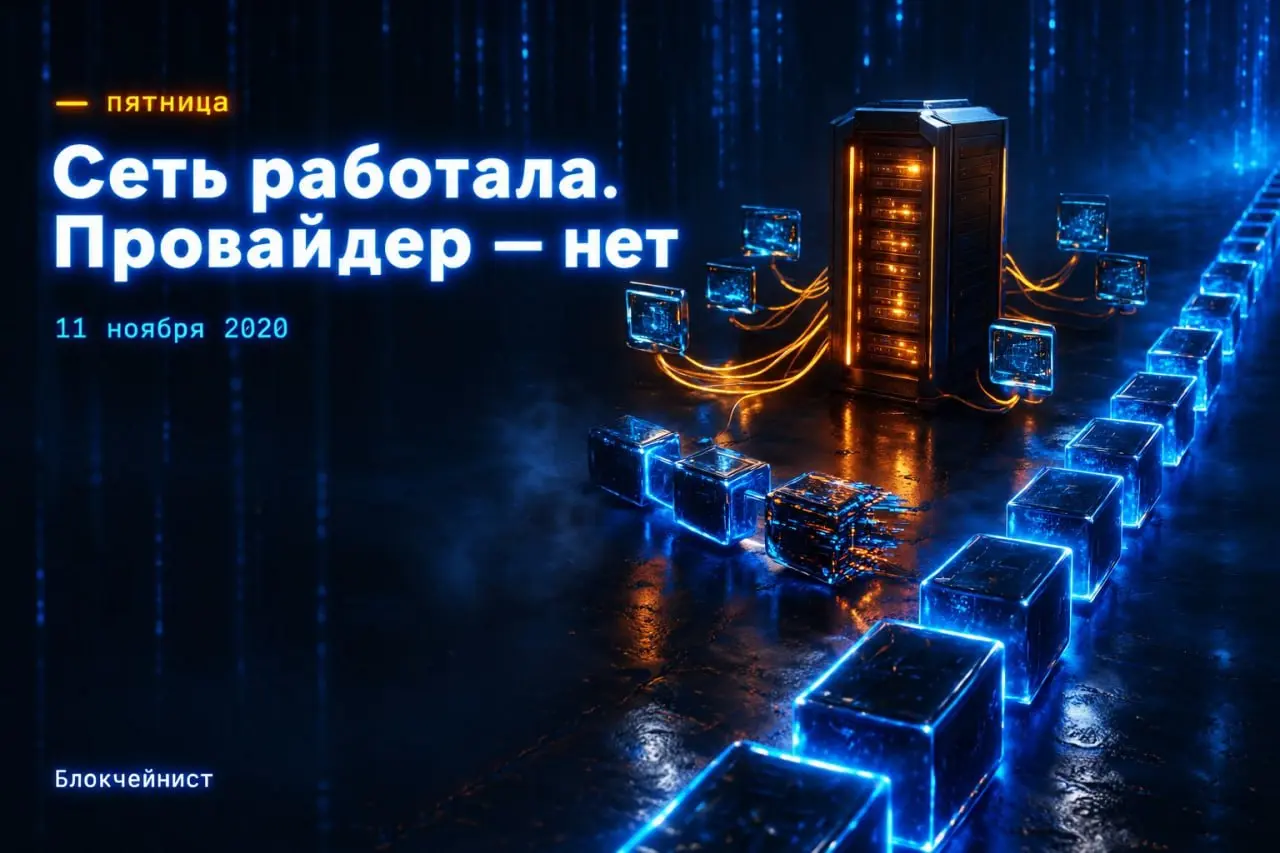 11 ноября 2020 года Ethereum работал, блоки шли. А у части рынка сеть как будто встала.
Утром ложится Infura — крупный провайдер узлов Ethereum | Сетка — социальная сеть от hh.ru