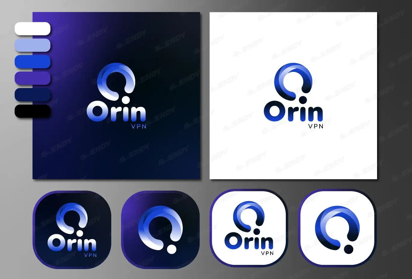 Концепт логотипа для Orin VPN 🌐 | Сетка — социальная сеть от hh.ru