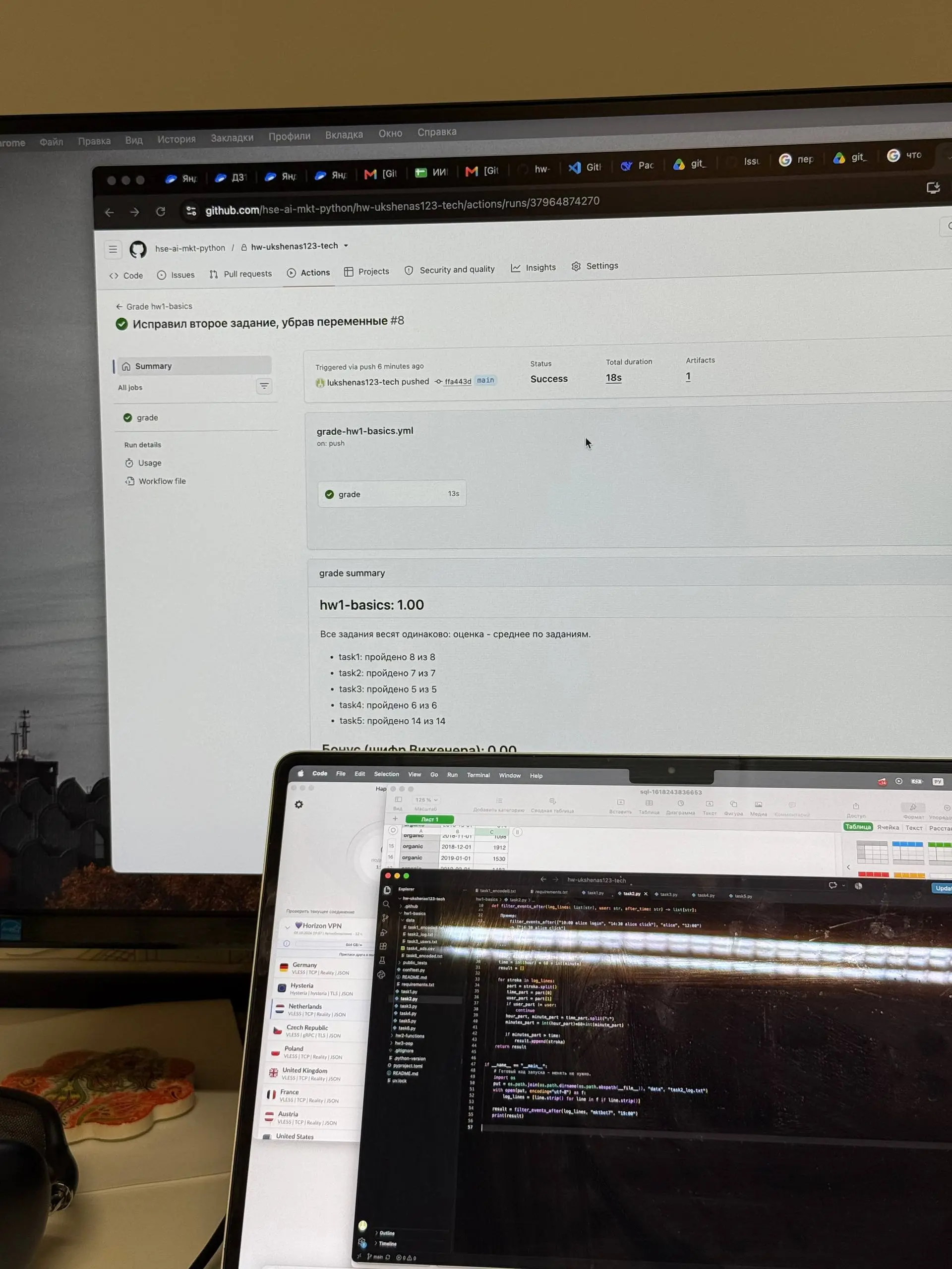 рабочая неделя – doneeee!!
одна из самых тяжелых недель за последнее время: началось какое-то бешеное совмещение работы и учебы! Но чувствую себя полностью в потоке, буквально не ощущаю течения времен... | Сетка — социальная сеть от hh.ru
