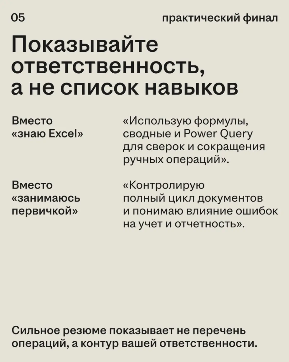 Что сегодня важнее для бухгалтера: стаж, Excel или умение работать с ИИ?🤔
Спойлер: рынок за последний год заметно изменился, а вместе с ним и требования к специалистам.
Главное — в карточках | Сетка — социальная сеть от hh.ru