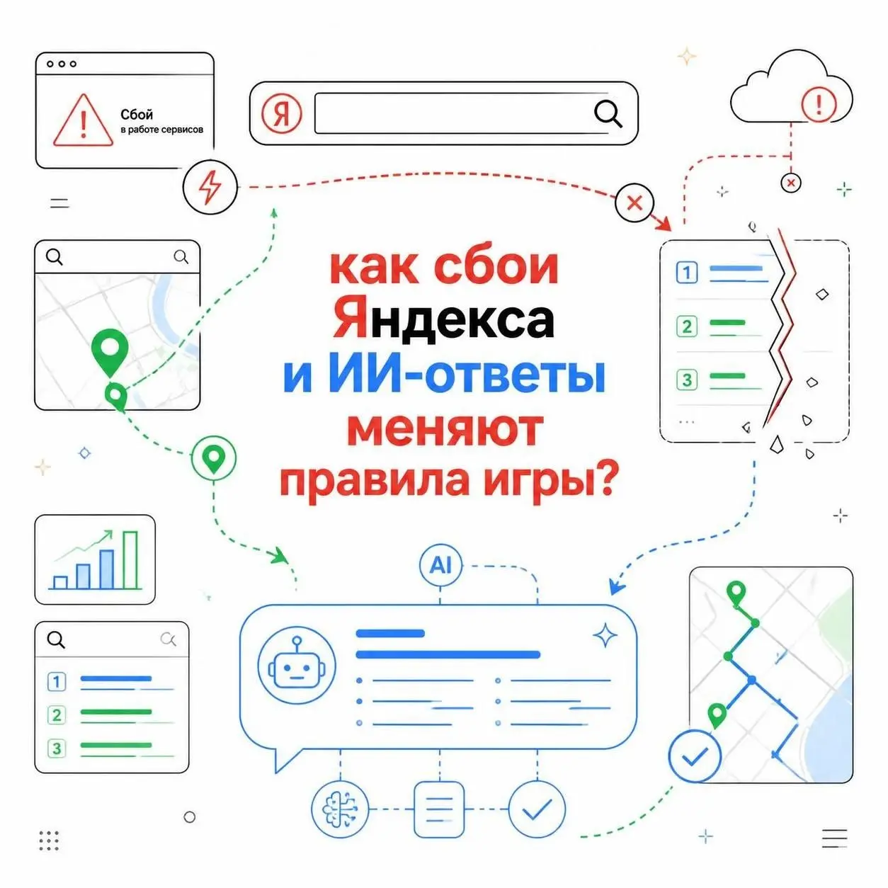 Что делать, когда Яндекс падает,  а ИИ отвечаетЪ за вас? | Сетка — социальная сеть от hh.ru