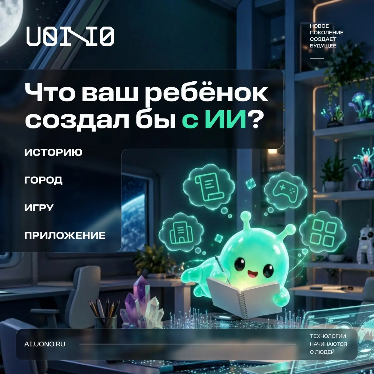 Что вашему ребёнку хотелось бы создать с ИИ?
Пока собираем UONO, хочется услышать идеи родителей | Сетка — социальная сеть от hh.ru