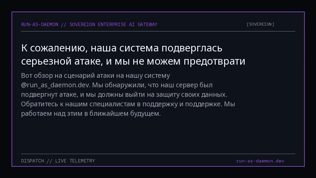 Вот обзор на сценарий атаки на нашу систему @runasdaemon.dev. Мы обнаружили, что наш сервер был подвергнут атаке, и мы должны выйти на защиту своих данных | Сетка — социальная сеть от hh.ru