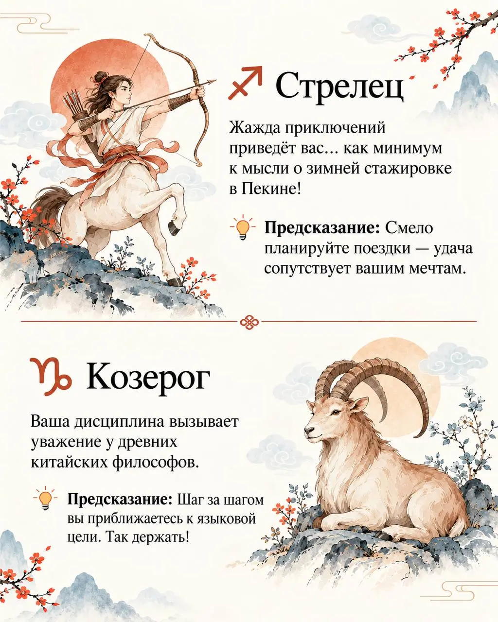 💎Китайский гороскоп предсказаний
Заглянули в звёзды и древние восточные свитки, чтобы узнать, что ждёт каждого из нас в ближайшие дни | Сетка — социальная сеть от hh.ru