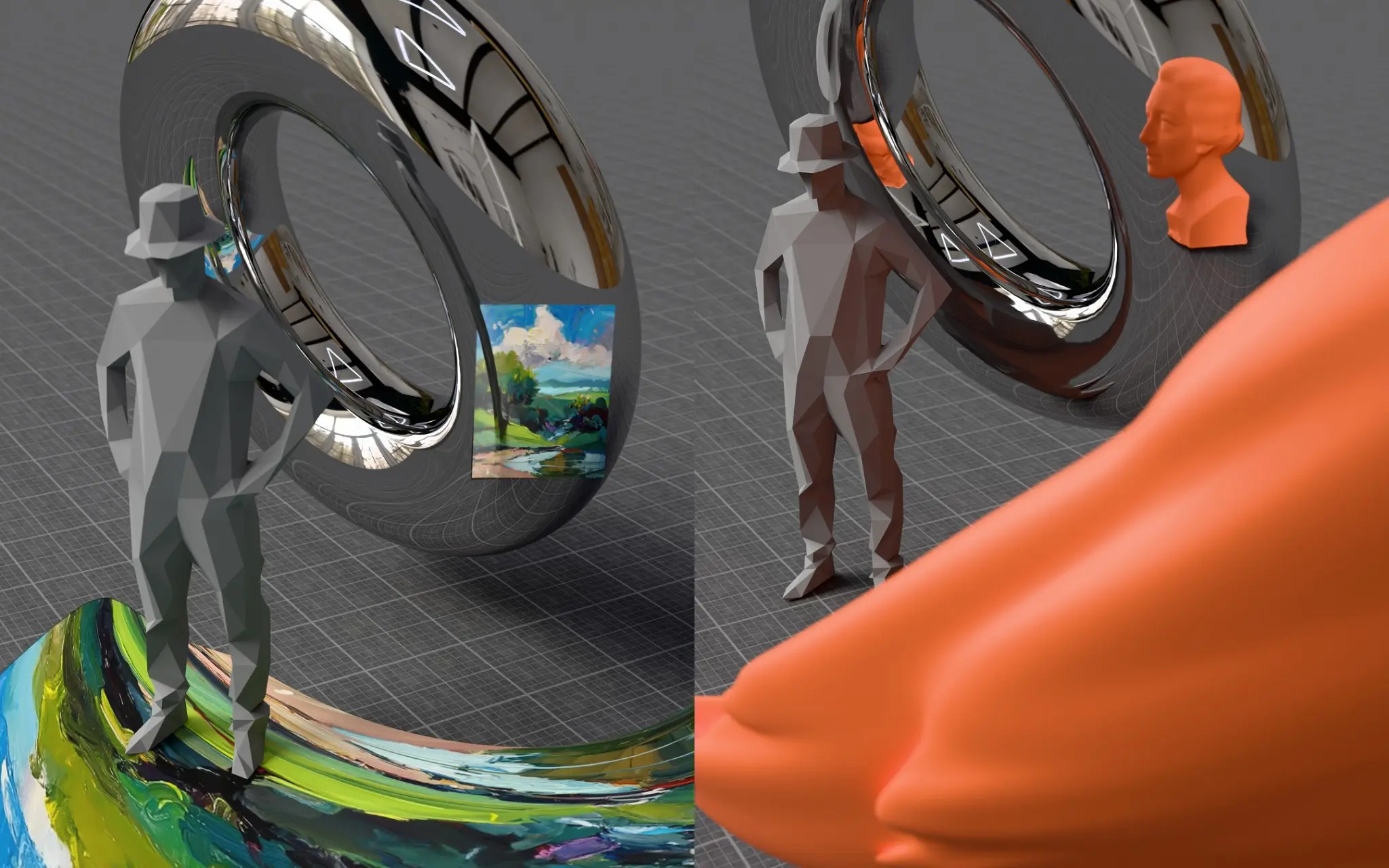 Доработал генератор анаморфизма для Blender | Сетка — социальная сеть от hh.ru
