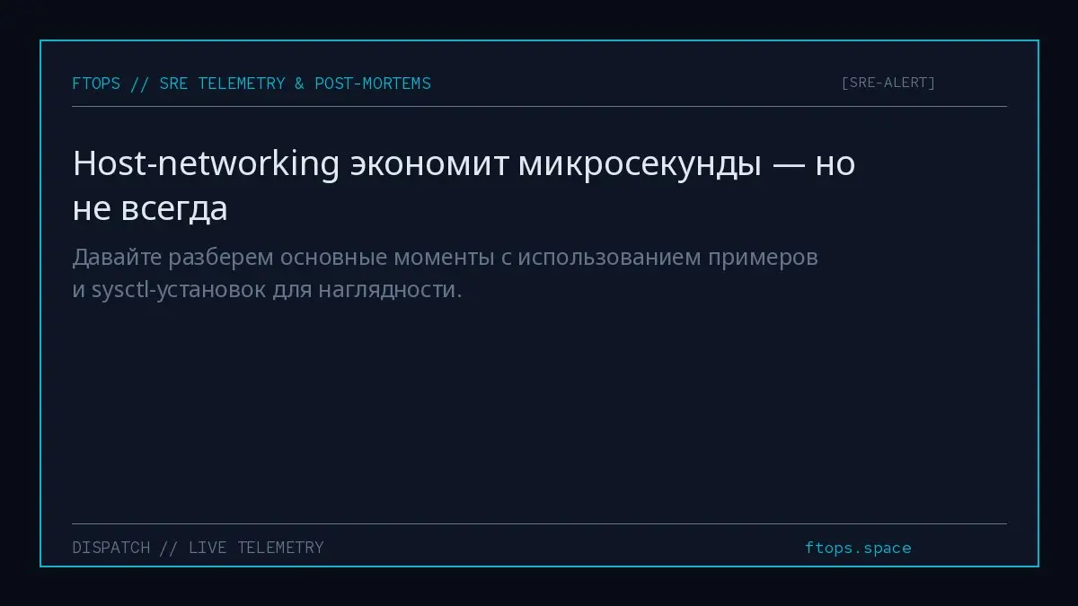 Давайте разберем основные моменты с использованием примеров и sysctl-установок для наглядности. | Сетка — социальная сеть от hh.ru