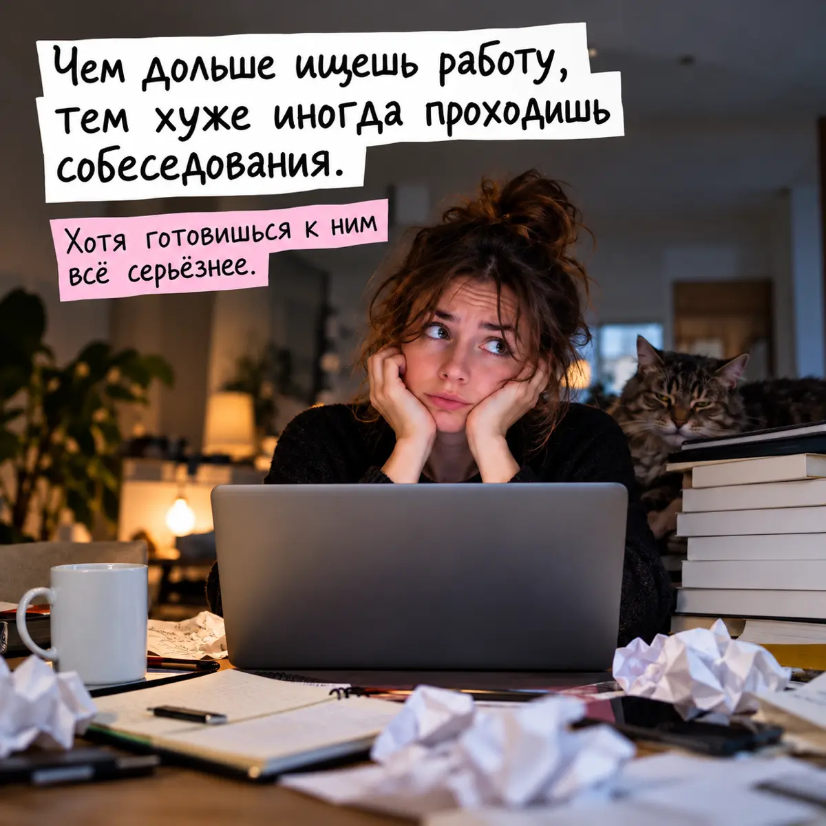 Чем дольше ищешь работу, тем хуже иногда проходишь интервью | Сетка — социальная сеть от hh.ru