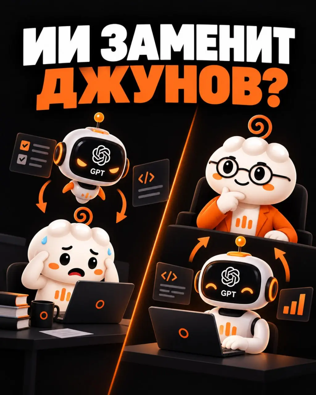 ИИ заменит джунов. А сеньоры останутся? 🫠
Нам постоянно рассказывают, что нейросети скоро оставят программистов без работы.
И знаете что? Я отчасти согласен | Сетка — социальная сеть от hh.ru
