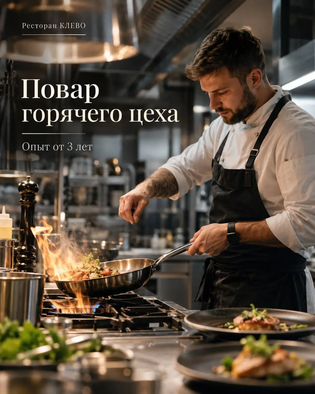 ПОВАР ГОРЯЧЕГО ЦЕХА
От 6 000₽/смена
Ресторан КЛЕВО
• Москва, м. ЦСКА
• Рестораны/Кафе
• +79015803636
Полное описание вакансии размещено в Телеграм и Макс. Переходите по ссылке в закрепленном сообщении | Сетка — социальная сеть от hh.ru