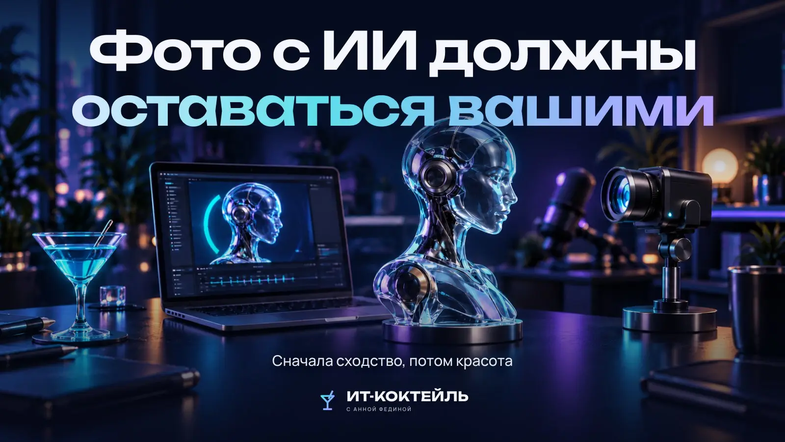 Фото с ИИ должны оставаться вашими
Красивый портрет можно получить раньше, чем узнаваемый. А для личного бренда второе важнее: читатель должен видеть человека, с которым встречается на сайте и в жизни | Сетка — социальная сеть от hh.ru