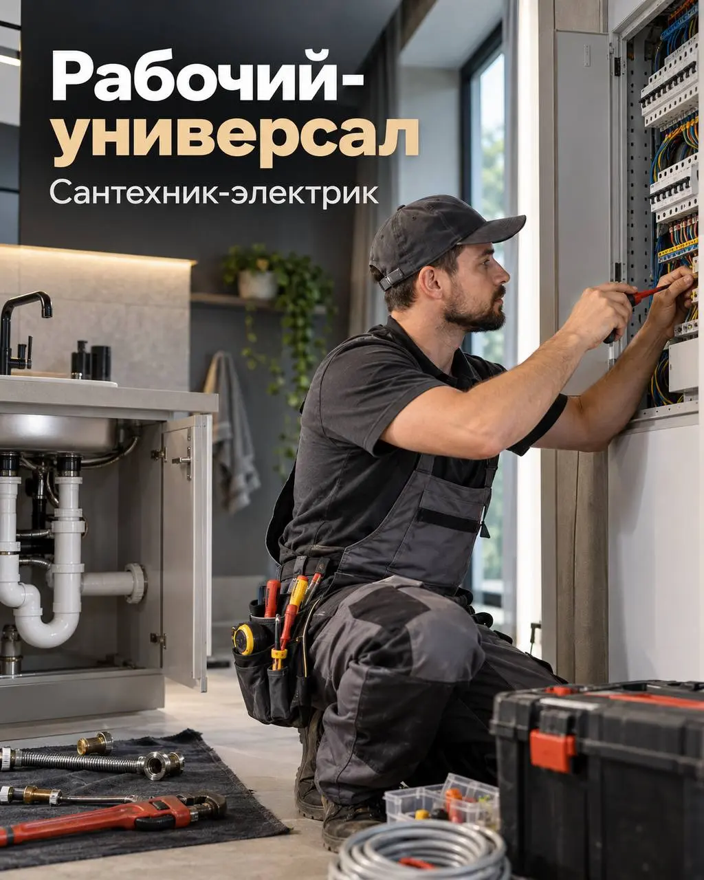 РАБОЧИЙ-УНИВЕРСАЛ (САНТЕХНИК-ЭЛЕКТРИК)
5 000₽/смена - 7 000₽/смена
Прямой работодатель
• Москва
• Строительство
• +79166725250
Полное описание вакансии размещено в Телеграм и Макс | Сетка — социальная сеть от hh.ru