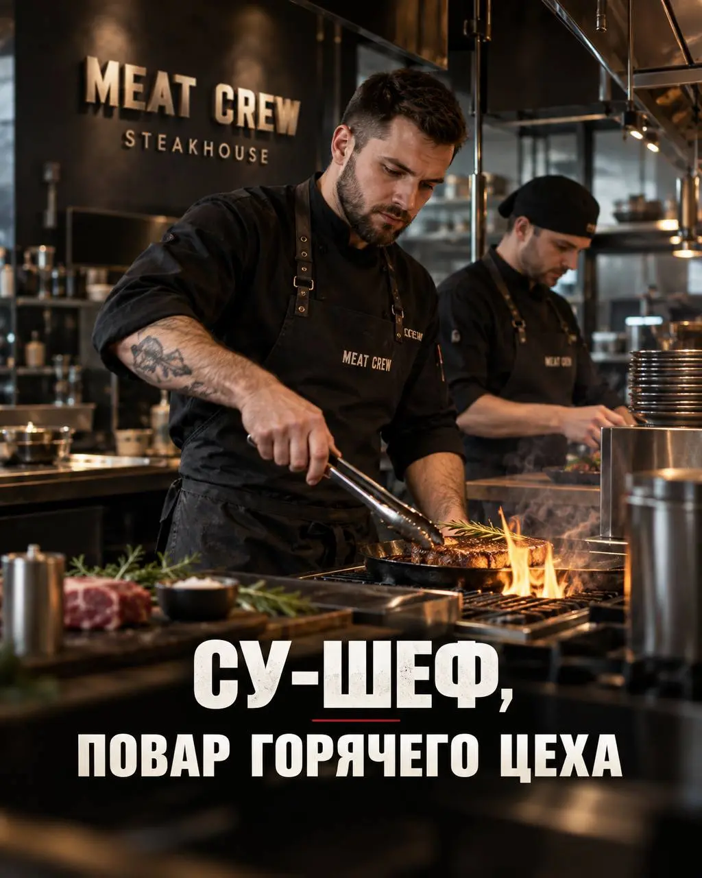 1️⃣СУ-ШЕФ - от 6000₽/смена
2️⃣ПОВАР ГОРЯЧЕГО ЦЕХА - от 5100₽/смена
Meat Crew
• Москва, Сувориовская 19 стр. 1
• Рестораны/Кафе
• +79961993215
Полное описание вакансии размещено в Телеграм и Макс | Сетка — социальная сеть от hh.ru