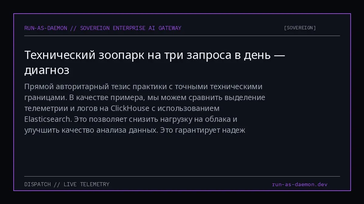 Прямой авторитарный тезис практики с точными техническими границами. В качестве примера, мы можем сравнить выделение телеметрии и логов на ClickHouse с использованием Elasticsearch | Сетка — социальная сеть от hh.ru