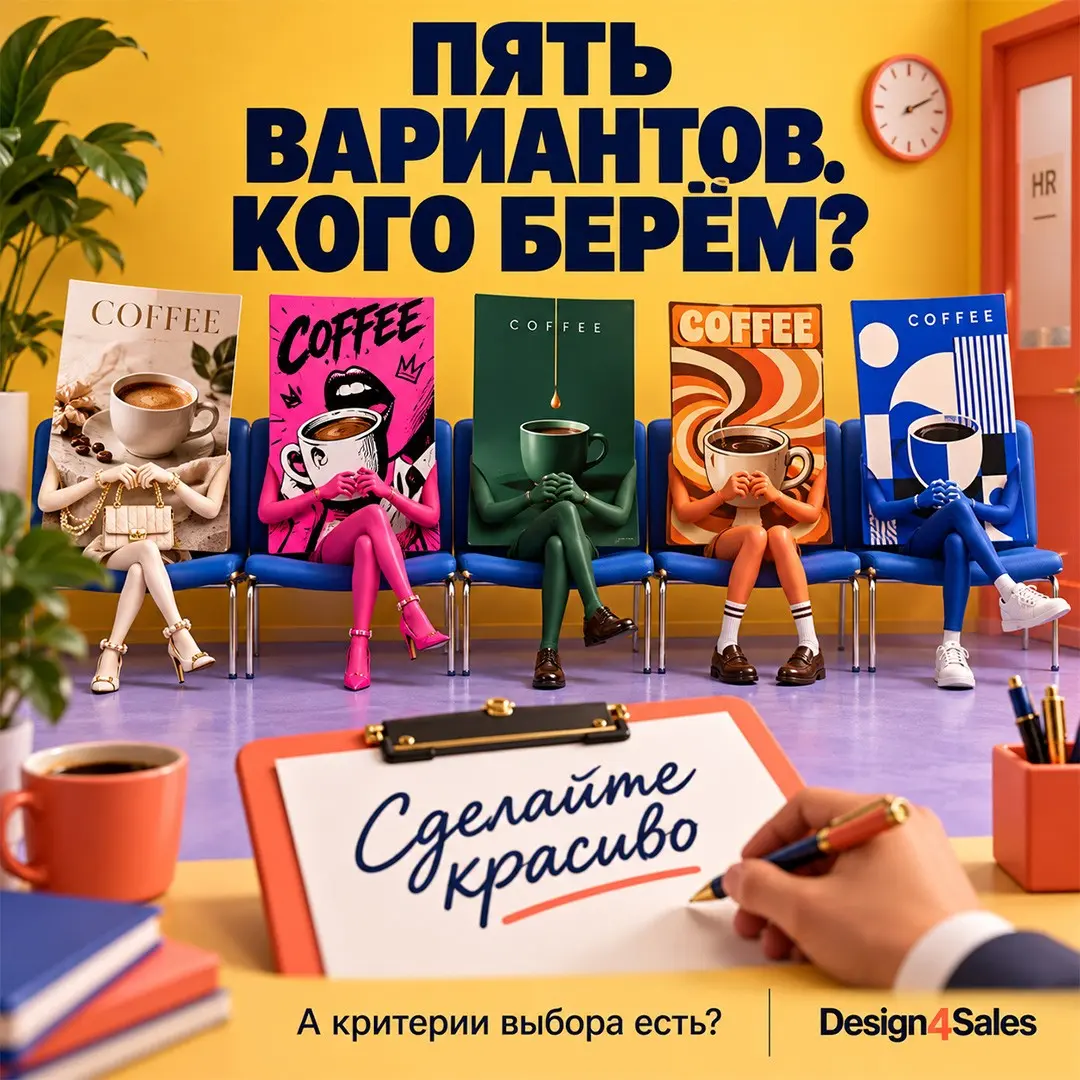 Пять макетов пришли на собеседование. | Сетка — социальная сеть от hh.ru