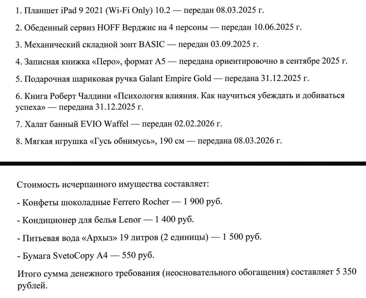 Москвич потребовал через суд вернуть подаренные бывшей девушке конфеты Ferrero Rocher, Гуся-обнимуся и даже шариковую ручку | Сетка — социальная сеть от hh.ru