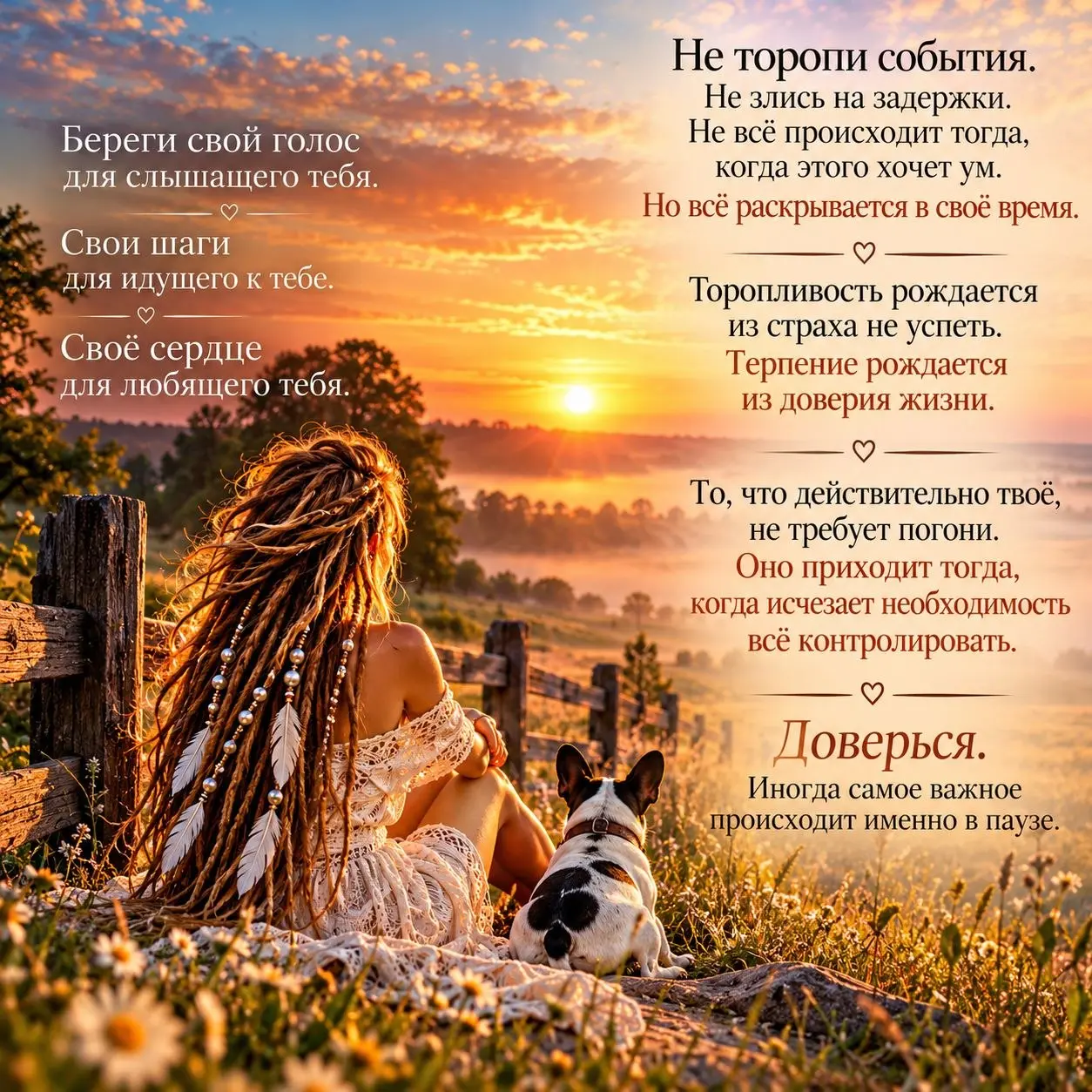 🌸 БЕРЕГИ СЕБЯ. ДОВЕРЯЙ ЖИЗНИ.
Не каждому нужно объяснять свою правду.
Не за каждой возможностью нужно бежать.
Не каждую мечту нужно торопить. 💞
Береги свой голос для тех, кто слышит | Сетка — социальная сеть от hh.ru