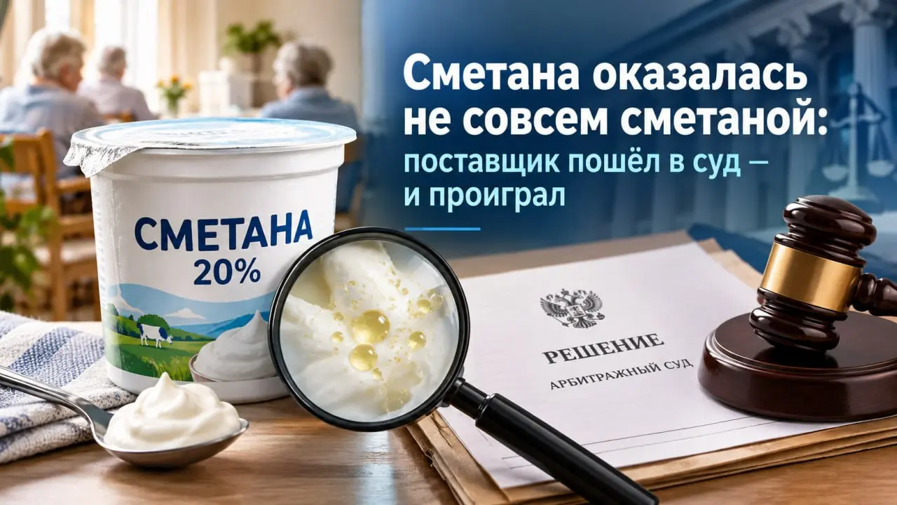 🥛 Сметана оказалась не совсем сметаной: поставщик пошёл в суд — и проиграл
Интересное дело из социальной сферы | Сетка — социальная сеть от hh.ru