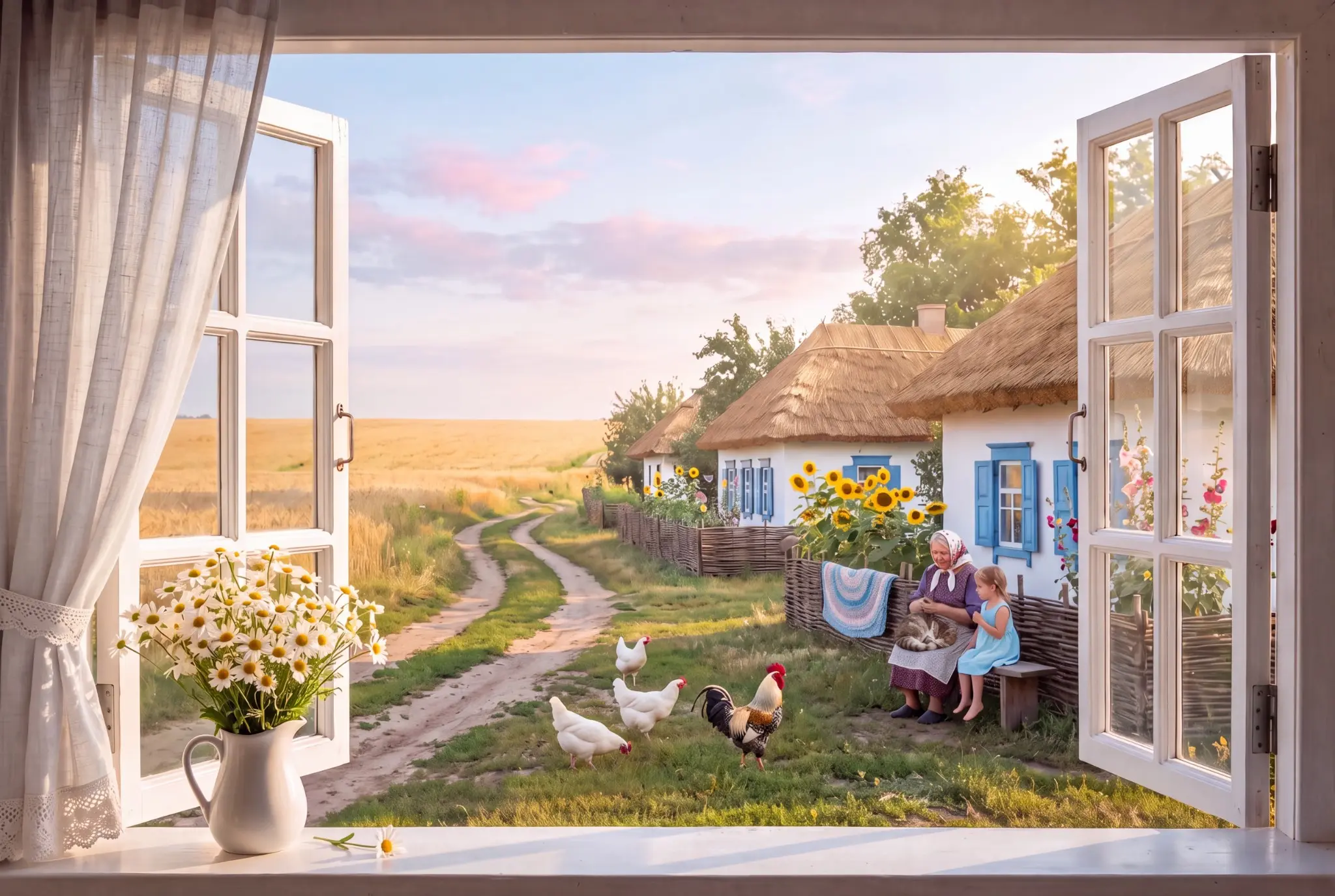 Игралась в Nano Banana, было интересно, как нейросеть визуализирует "кубанский плетень". | Сетка — социальная сеть от hh.ru