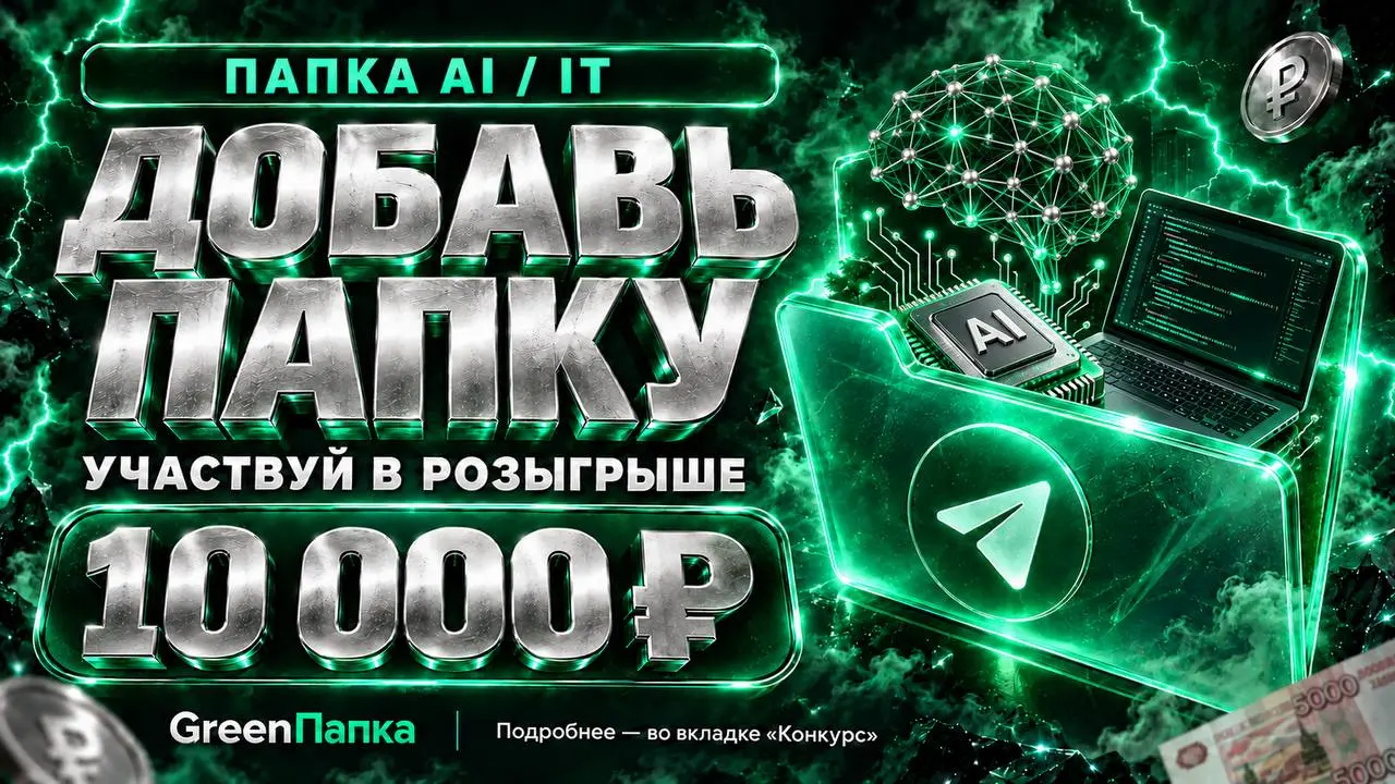 🤩 Каналы об ИИ и IT — в одной папке | Сетка — социальная сеть от hh.ru