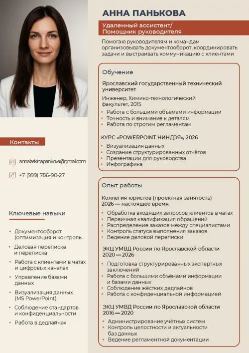 Анна Панькова