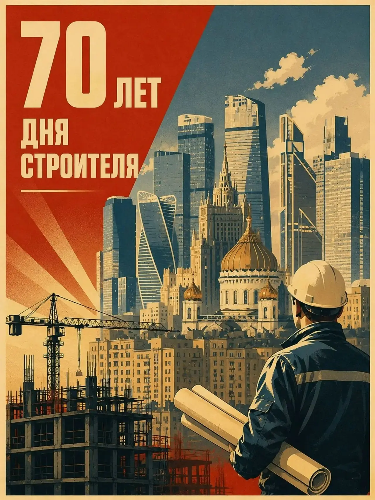 Продолжаем знакомство с работами студентов МАРХИ, посвященными 70-летию Дня строителя
Авторы предлагают собственный взгляд на профессию, где за кажущейся простотой плакатного жанра скрывается глубокое... | Сетка — социальная сеть от hh.ru