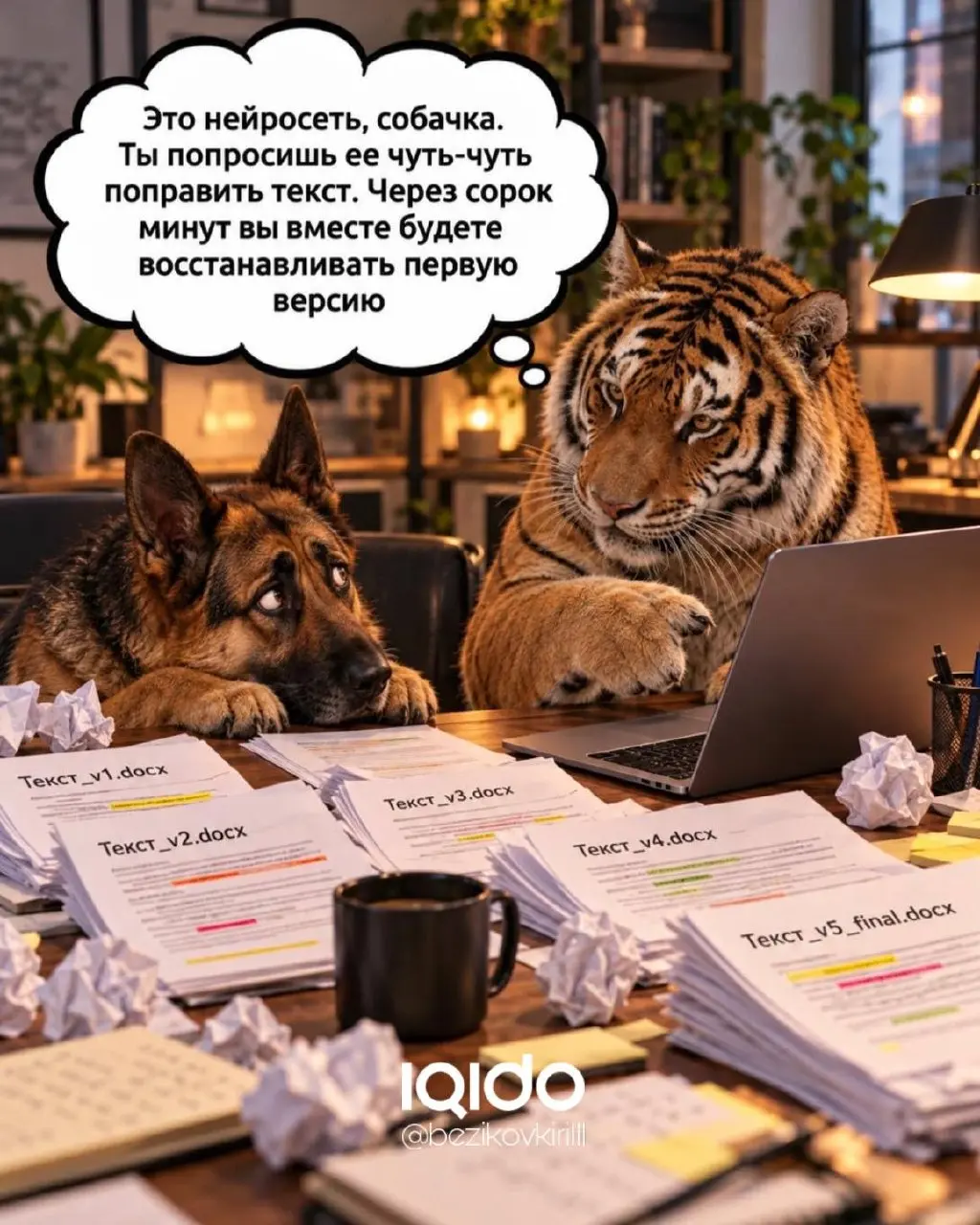 Вот такая вот ….. собачка😅
Нейромакс 👉🏻 тут | Сетка — социальная сеть от hh.ru