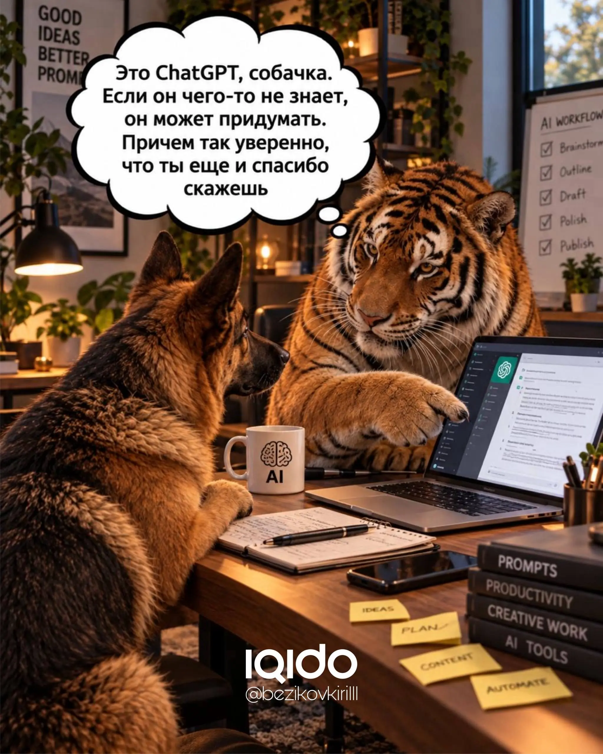 Вот такая вот ….. собачка😅
Нейромакс 👉🏻 тут | Сетка — социальная сеть от hh.ru