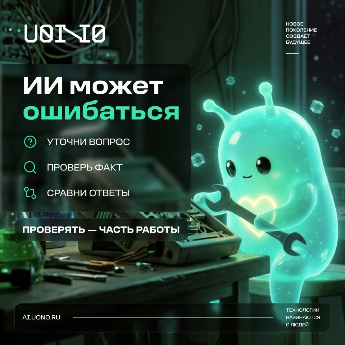 Как объяснять детям ошибки ИИ?
При подготовке заданий для «Миссии Пиксель» мы отдельно работали над формулировками.
В правках закрепили мысль: ИИ может ошибаться или уверенно выдумывать | Сетка — социальная сеть от hh.ru