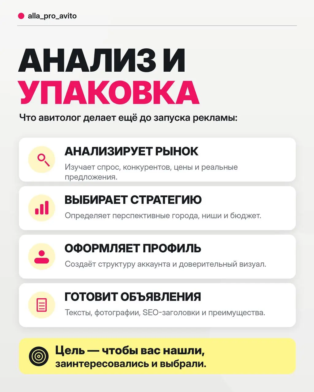 «А что, Авито само не работает?» 🤔
Этот вопрос мне задал клиент после подробной консультации по продвижению.
И тут я поняла, что многие предприниматели до сих пор не понимают, за что платят авитологу | Сетка — социальная сеть от hh.ru