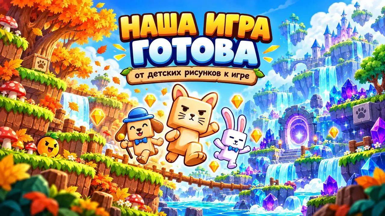 Мы с детьми создали собственную игру. И она работает! 🎮
А началось всё с обычных детских рисунков.
Дети нарисовали персонажей на бумаге — смешных, странных, с совершенно своей логикой и характерами | Сетка — социальная сеть от hh.ru