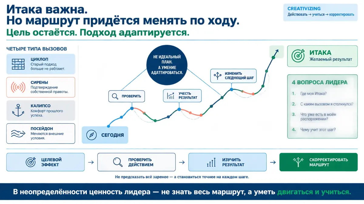 🎯 Итака важна. Но маршрут придётся менять по ходу. | Сетка — социальная сеть от hh.ru