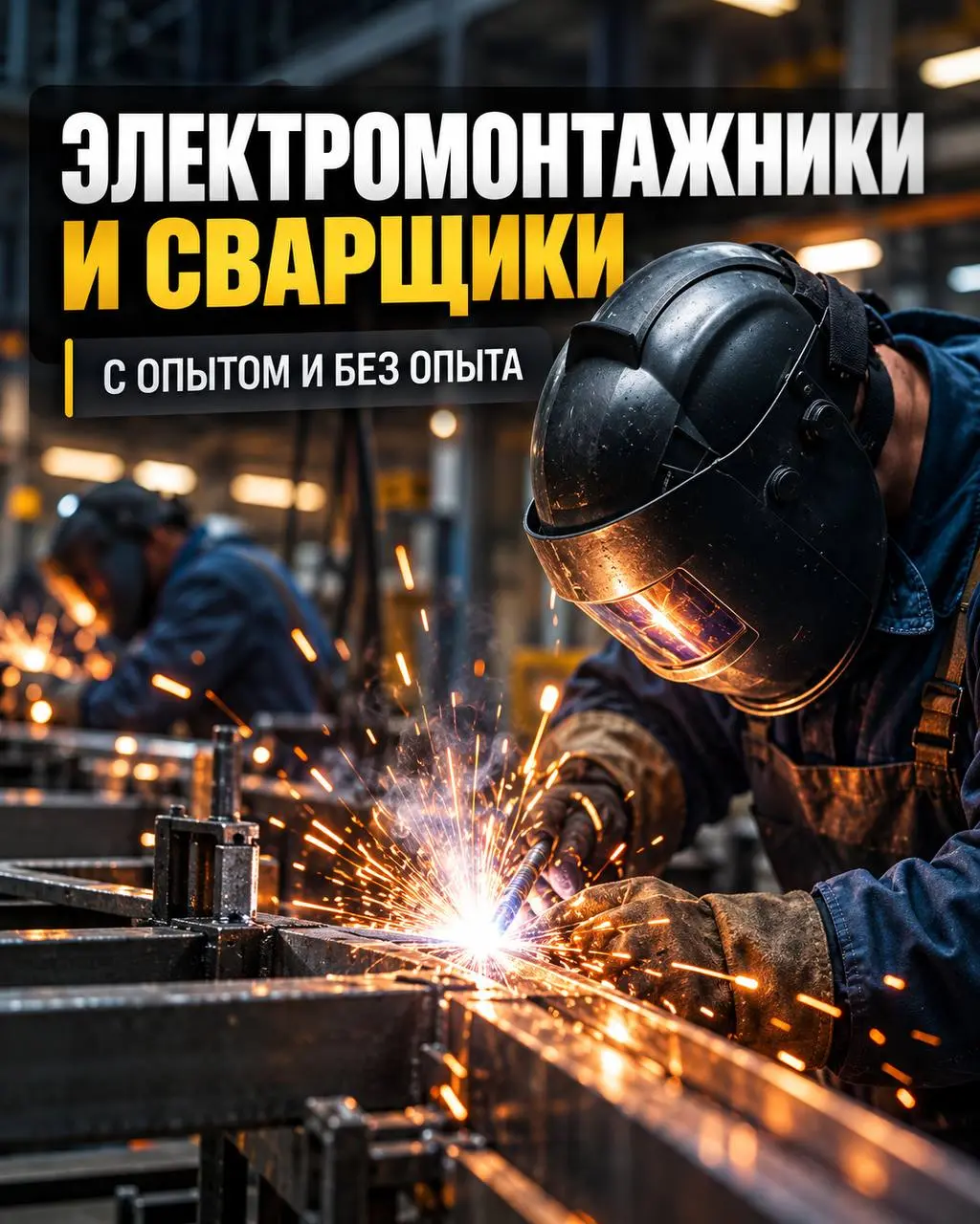 1️⃣ЭЛЕКТРОМОНТАЖНИК,
2️⃣СВАРЩИК
Прямой работодатель
• Москва, муниципальный округ Чертаново Северное
• Строительство
• +79166693966
Полное описание вакансии размещено в Телеграм и Макс | Сетка — социальная сеть от hh.ru