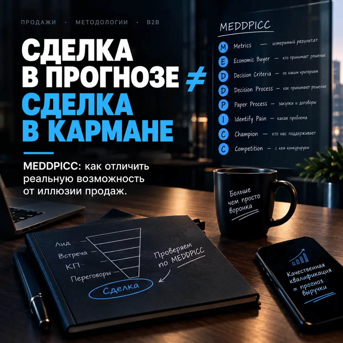 MEDDPICC: почему перспективные сделки не закрываются? | Сетка — социальная сеть от hh.ru