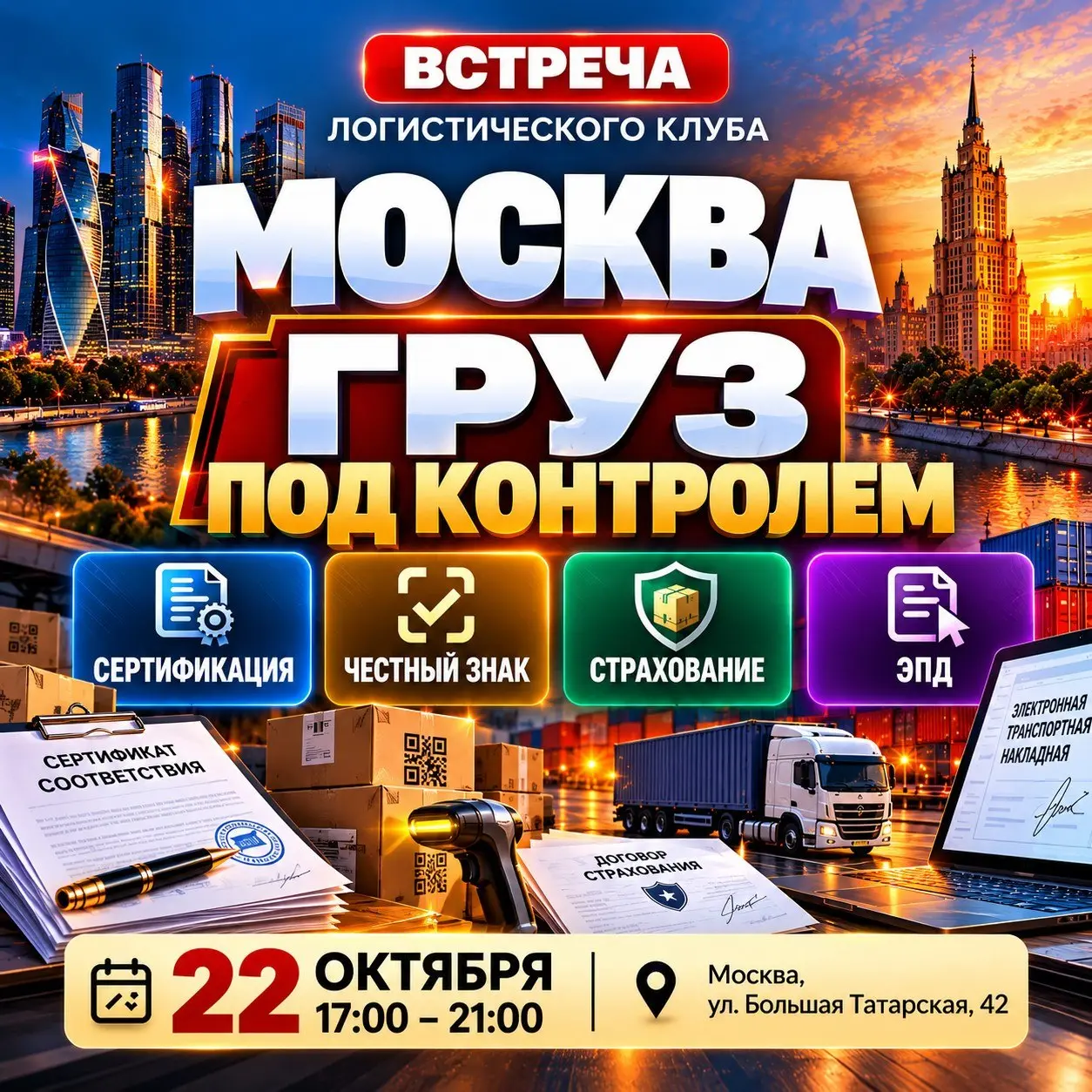 ⚠️ НОВЫЕ ТРЕБОВАНИЯ, ОШИБКИ И ФИНАНСОВЫЕ РИСКИ — К ЧЕМУ ГОТОВИТЬСЯ БИЗНЕСУ?
📍 22 ОКТЯБРЯ | МОСКВА | 17:00–21:00
ул | Сетка — социальная сеть от hh.ru