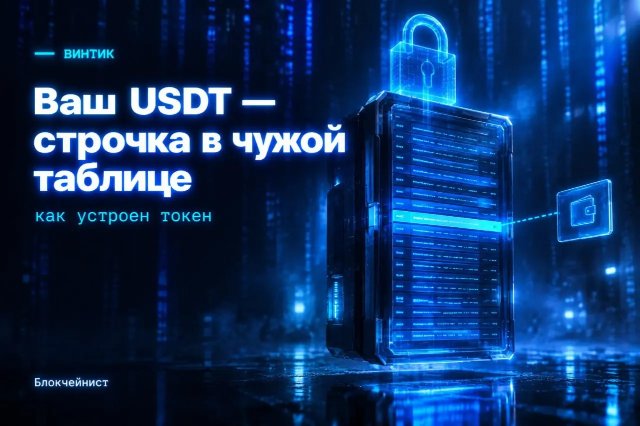 Ваш USDT не лежит на адресе. Он записан в таблице чужого контракта.
С ETH или TRX всё просто: это родная монета сети, баланс хранится прямо у адреса.
А токен — это смарт-контракт | Сетка — социальная сеть от hh.ru