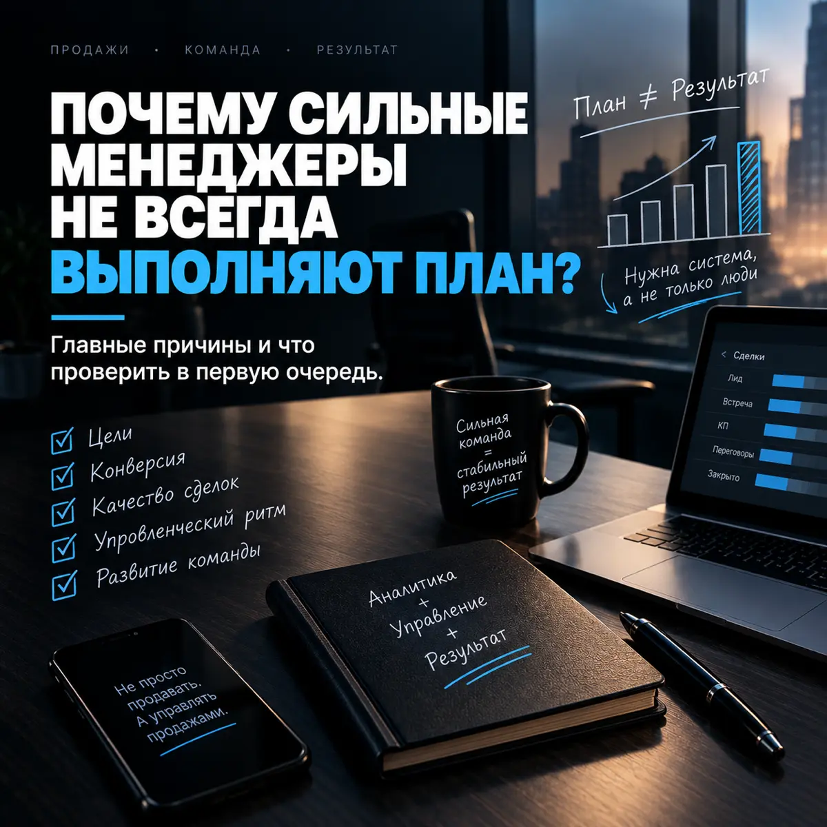 Почему сильные менеджеры не всегда выполняют план? | Сетка — социальная сеть от hh.ru