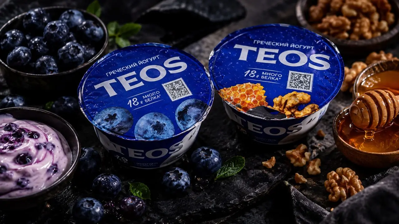 🥣 Два вкуса TEOS от «Савушкин продукт»: черника и мёд с грецким орехом. Проверили густоту, вкус, состав и содержание белка | Сетка — социальная сеть от hh.ru