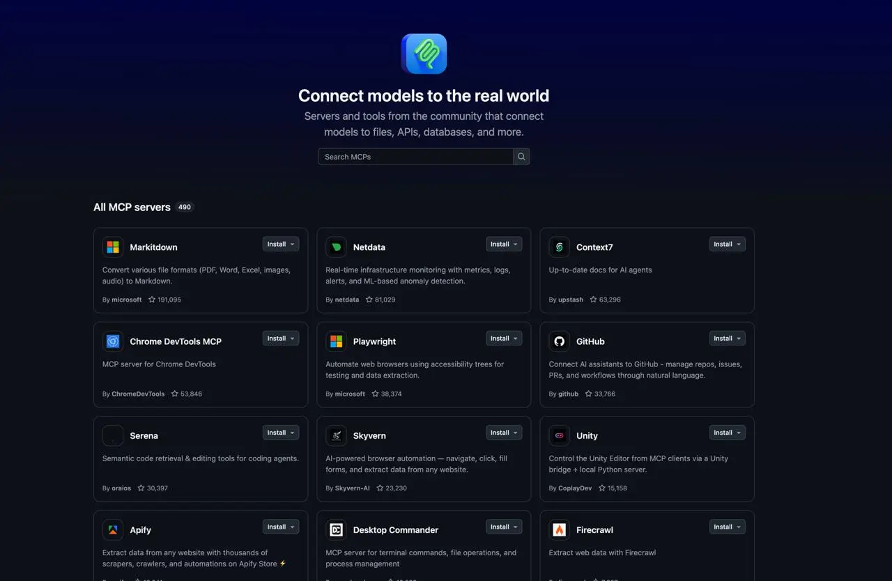 Слоупок стайл - у ГитХаба есть раздел с MCP
https://github.com/mcp | Сетка — социальная сеть от hh.ru