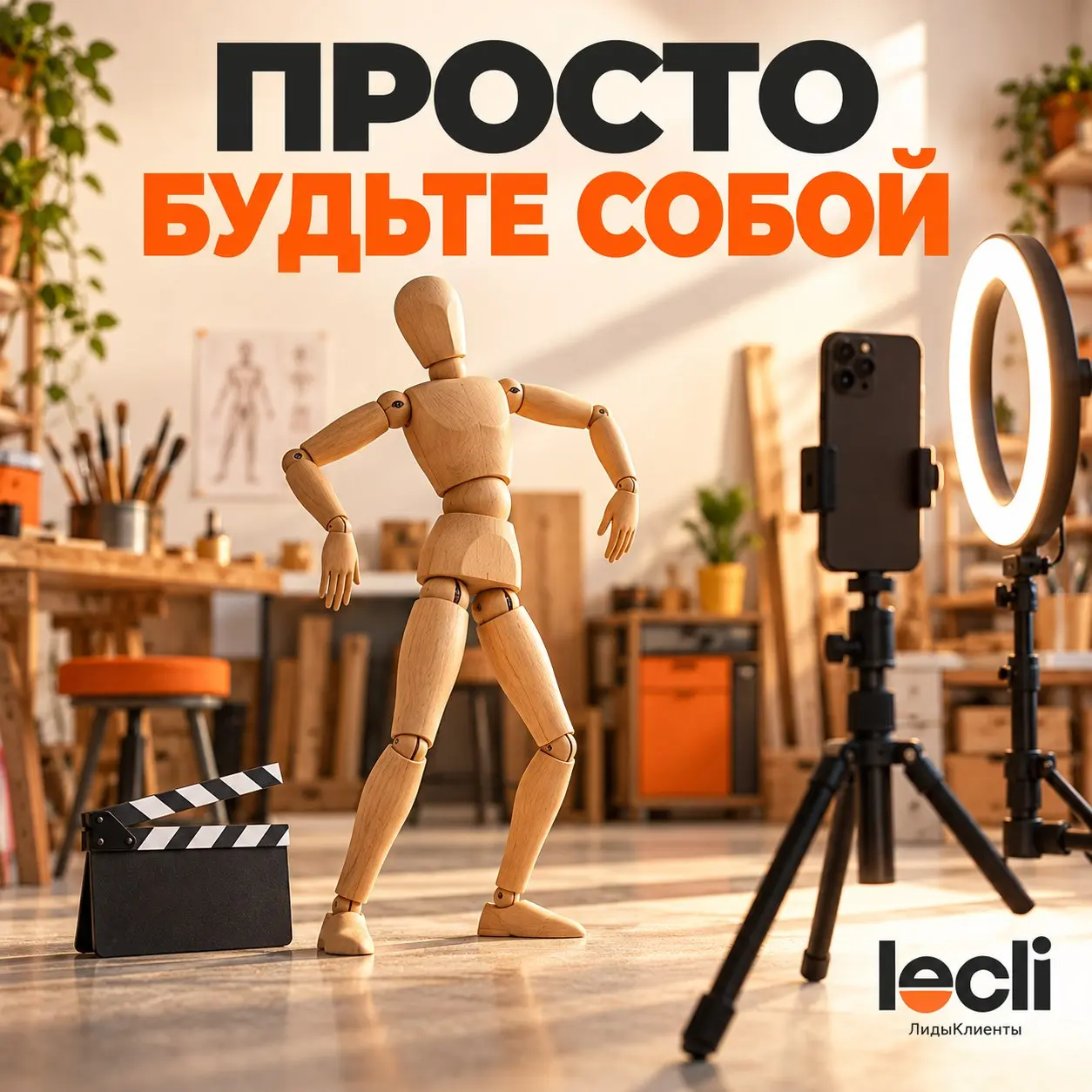 Естественный ролик. Дубль 47
Вымышленная съёмка для соцсетей.
— Ничего играть не надо. Просто расскажите, чем занимаетесь. Как другу.
— Делаем кухни.
— Отлично. Только с эмоцией | Сетка — социальная сеть от hh.ru