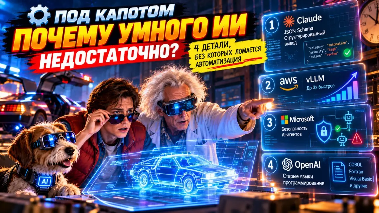 🔧 ПОД КАПОТОМ | Почему умного ИИ недостаточно: 4 детали, без которых ломается автоматизация
Представьте: нейросеть правильно поняла задачу, но вернула ответ не в том формате | Сетка — социальная сеть от hh.ru