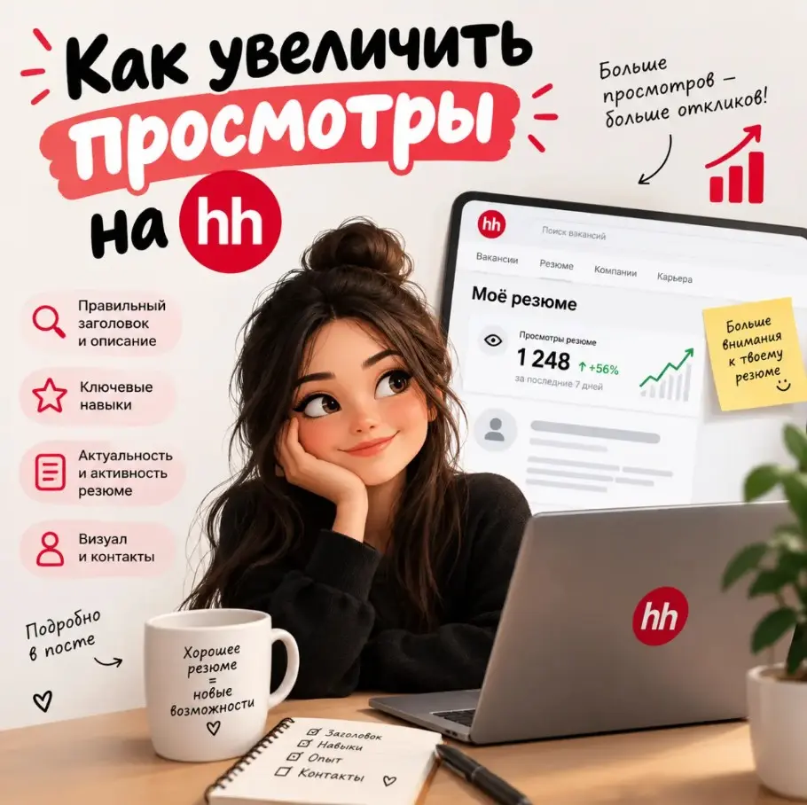 Как увеличить просмотры резюме? | Сетка — социальная сеть от hh.ru
