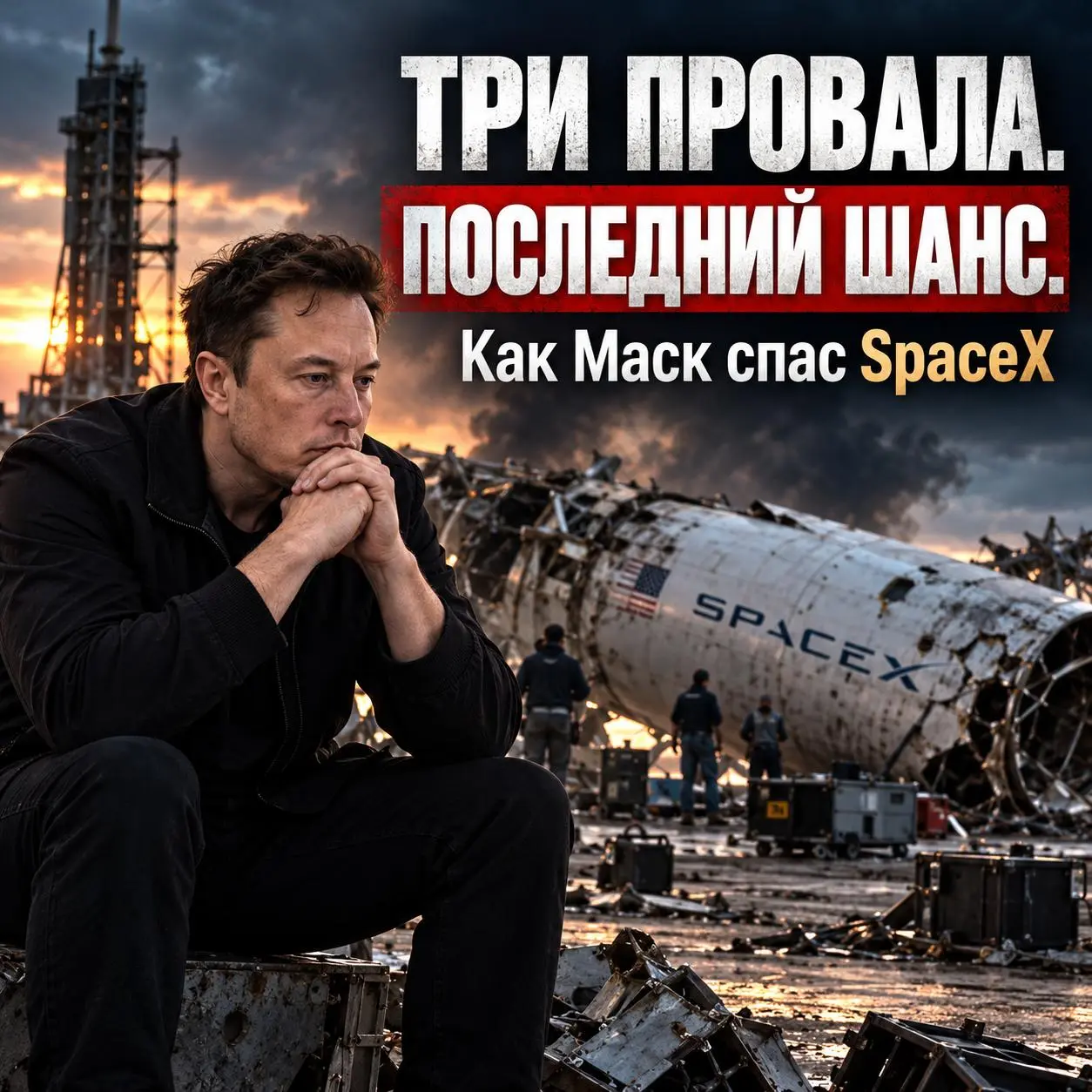 🚀 ТРИ ПРОВАЛА ПОДРЯД. ДЕНЬГИ ЗАКАНЧИВАЮТСЯ. КАК МАСК СПАС SpaceX?
2008 год. SpaceX на грани финансового краха.
Шесть лет работы. Миллионы долларов инвестиций. Сильная команда инженеров | Сетка — социальная сеть от hh.ru
