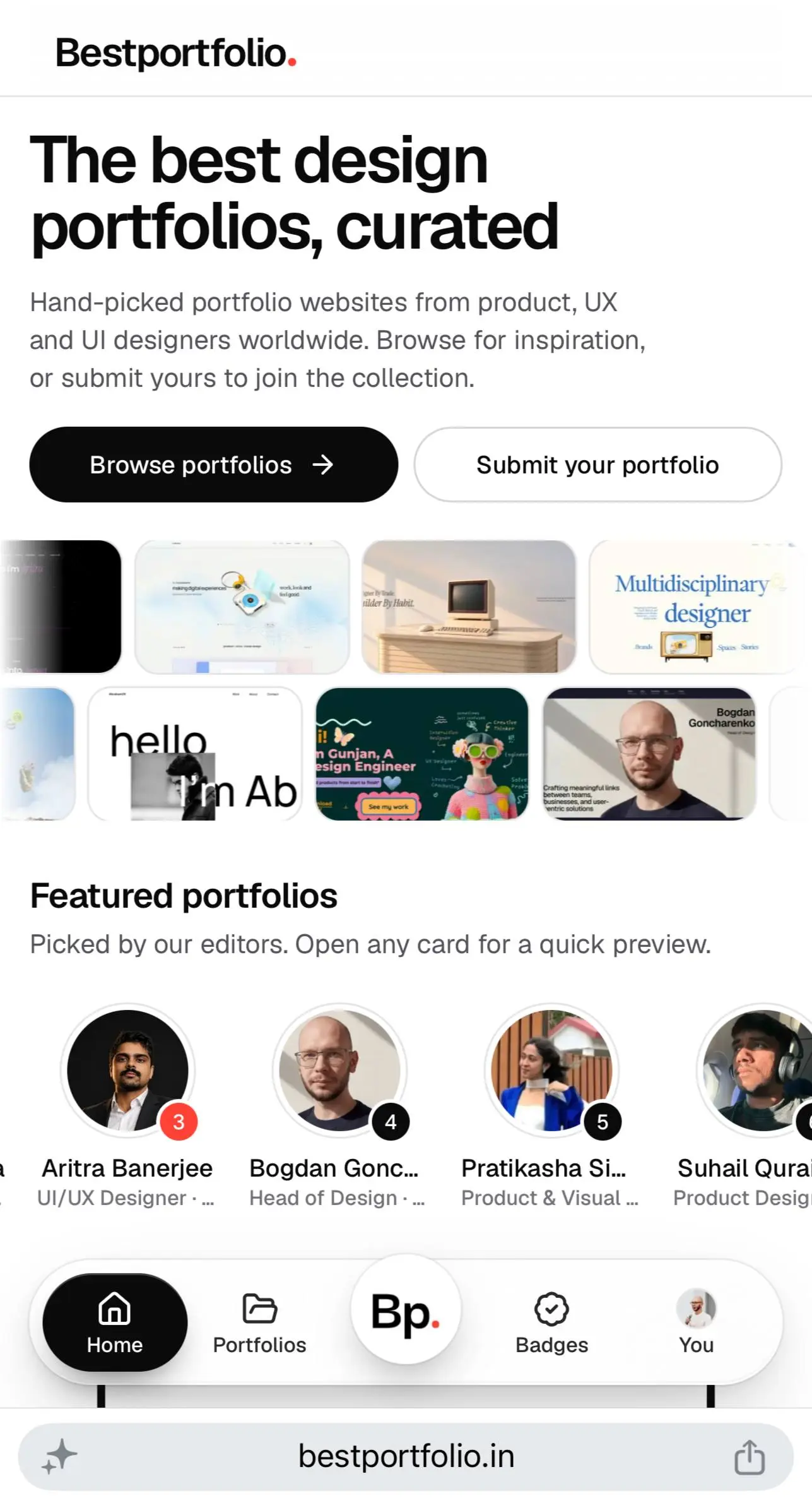 Зафичерили моё портфолио на bestportfolios
Внезапно и приятно 🥰
Оказался в компании лучших. Среди Аритры, Сухаила и Пратикаши | Сетка — социальная сеть от hh.ru