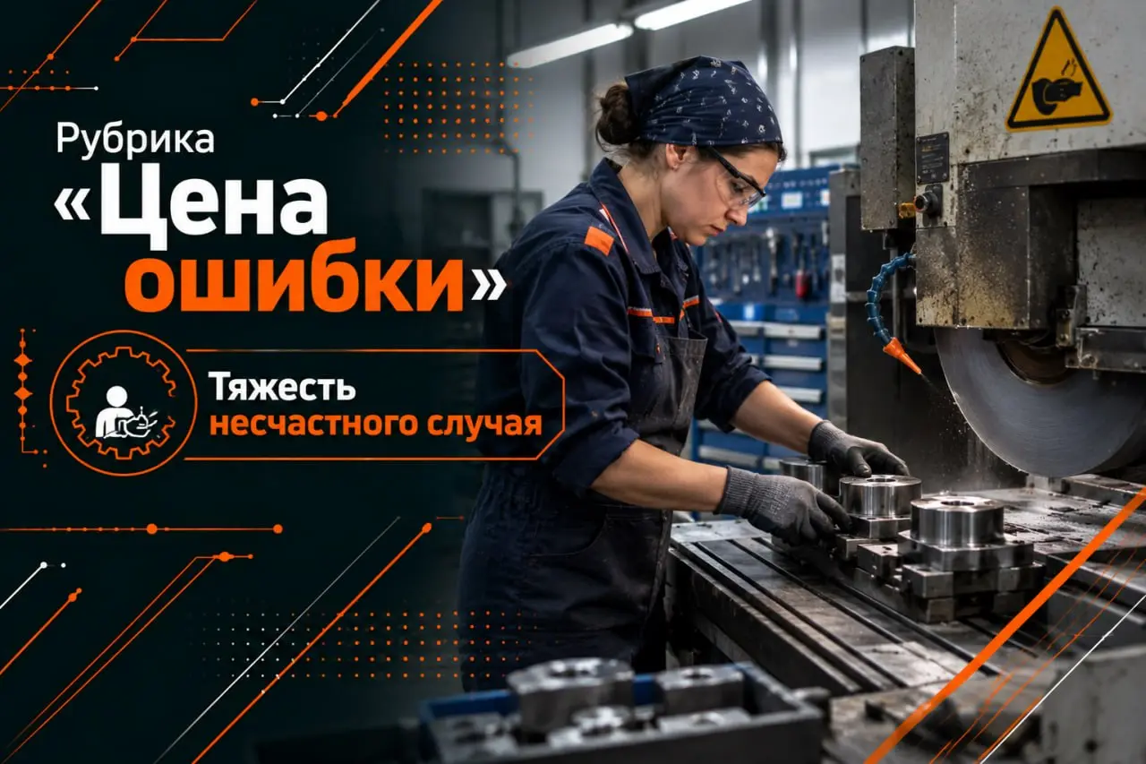 📱 Рубрика «Цена ошибки»: тяжесть несчастного случая
ГИТ выясняет обстоятельства инцидента, произошедшего 7 октября на одном из предприятий Ижевска - серьёзно пострадала 55-летняя женщина-фрезеровщик | Сетка — социальная сеть от hh.ru