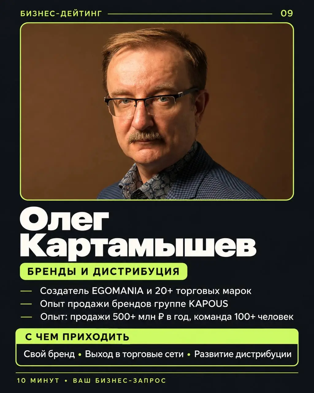 Мы обещали 10 менторов — знакомим с каждым 👆
Это эксперты нашего Business Speed Dating: предприниматели с продажами 500+ млн ₽ в год, создатели брендов, инвесторы и практики управления | Сетка — социальная сеть от hh.ru