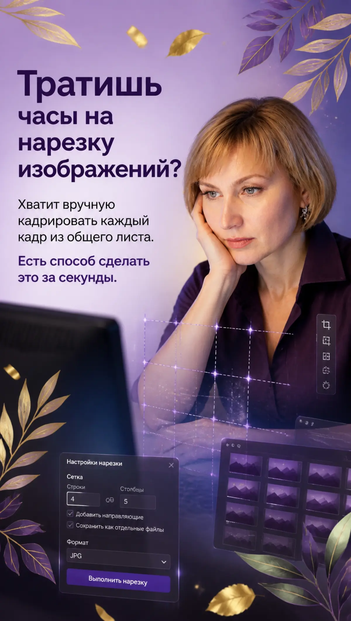 Нарезать одно изображение на несколько - легко!
Берете комбо из изображенииц, а в нем надо только одно. И что делать?
С помощью программ разрезать их | Сетка — социальная сеть от hh.ru