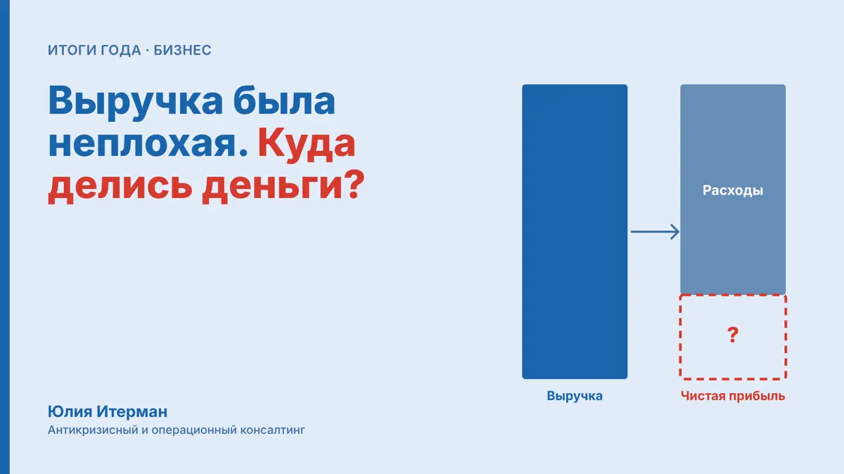 «ВЫРУЧКА БЫЛА НЕПЛОХАЯ. КУДА ДЕЛИСЬ ДЕНЬГИ?» | Сетка — социальная сеть от hh.ru