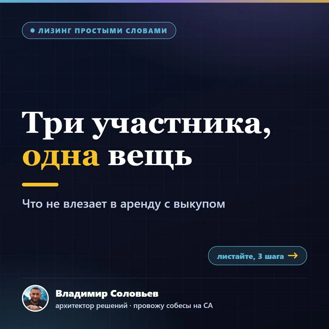 Лизинг глазами архитектора: что не влезает в аренду | Сетка — социальная сеть от hh.ru